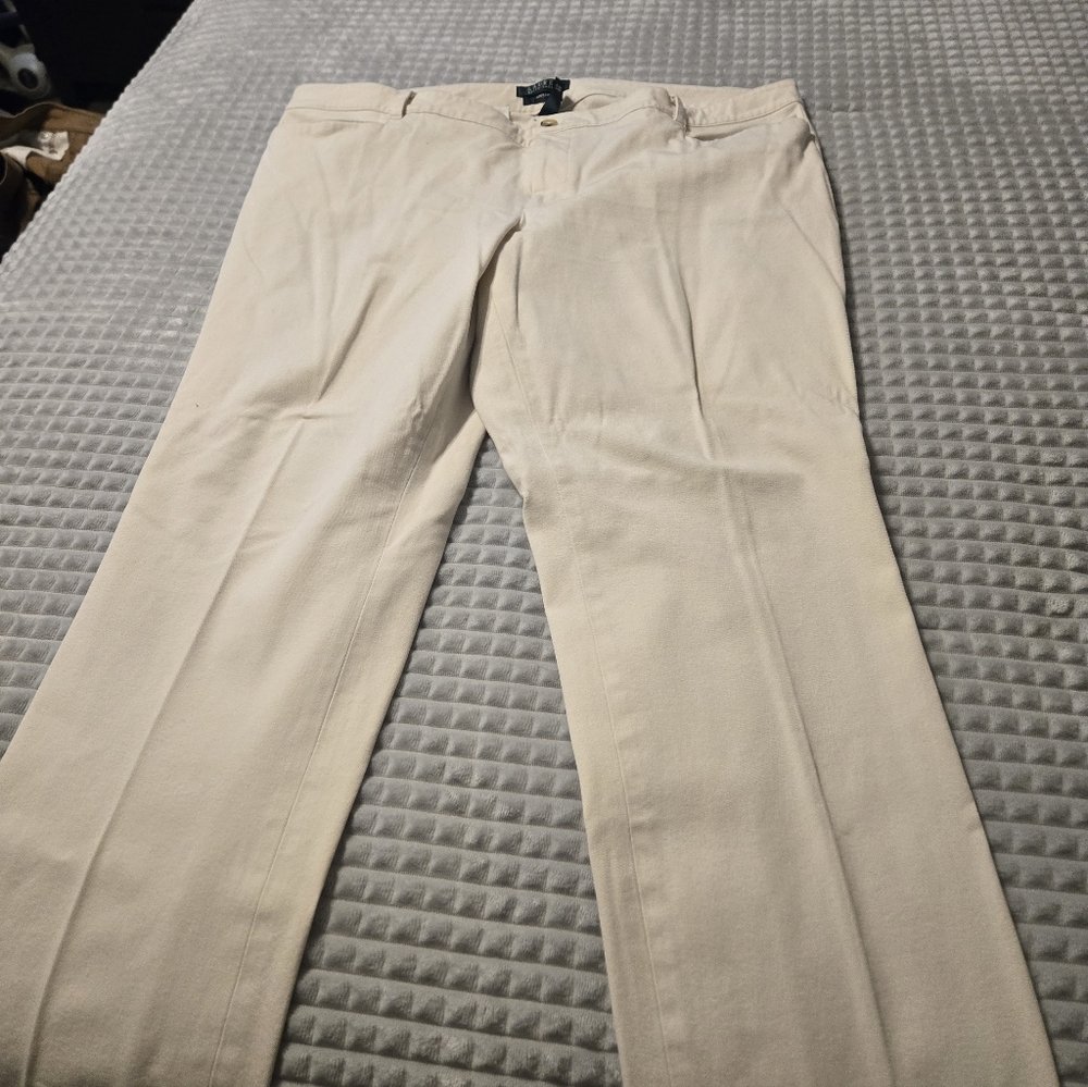 Ralph Lauren Womens Classic Tan Pants